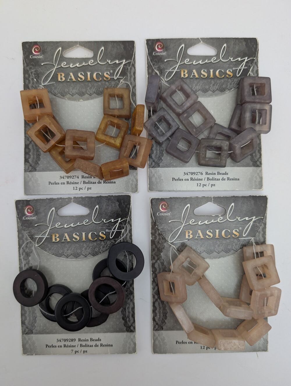Cousin Jewelry Basics Resin Beads Mixed Lot Jewelry Making Supplies